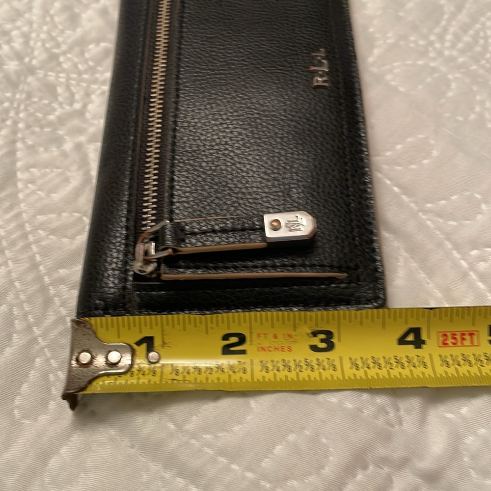 Lauren Ralph Lauren Cow Leather Long Bifold Wallet - Picture 13 of 17